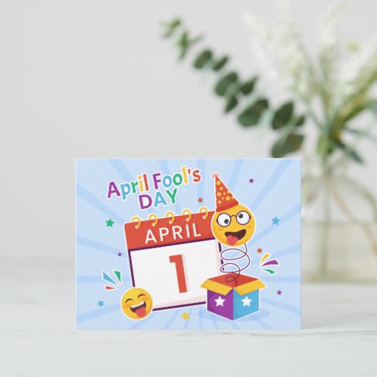 エイプリルフールの日 シーズンポストカード (スタンド正面)