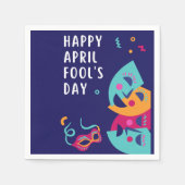 エイプリルフールの日 スタンダードカクテルナプキン (正面)
