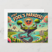 エイプリルフールの日 ポストカード (正面/裏面)