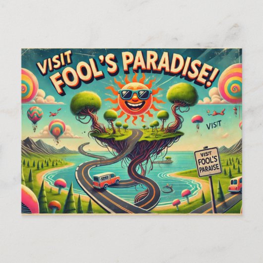 エイプリルフールの日 ポストカード (正面)