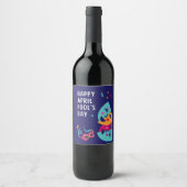 エイプリルフールの日 ワインラベル (正面)