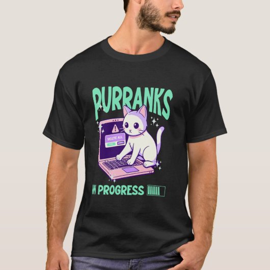 エイプリルフールの猫のいたずら 2025 Tシャツ (正面)