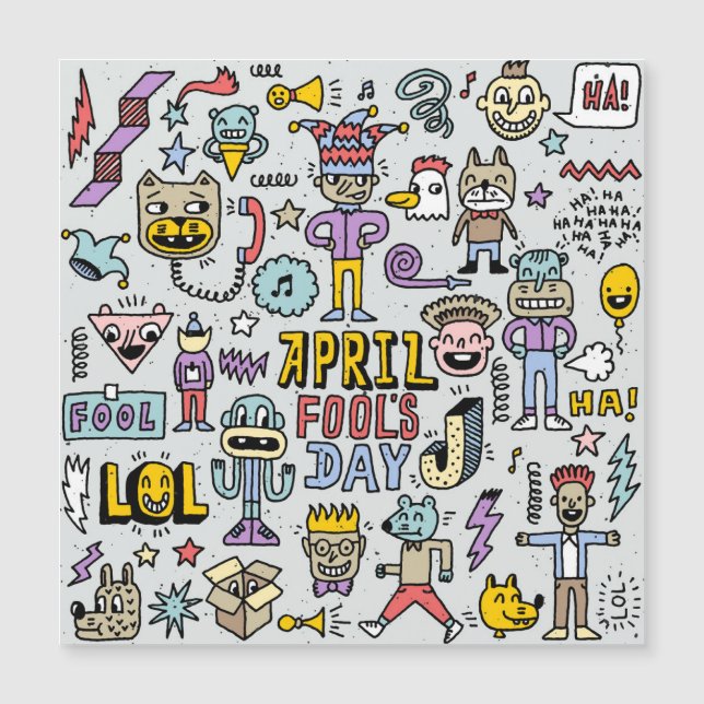 エイプリルフールカラフル：ドードルセット。 (正面)