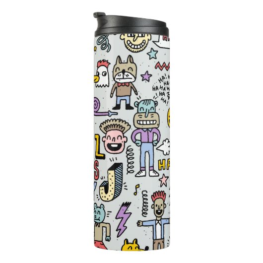 エイプリルフールカラフル:ドードルセット。 タンブラー (回転右)