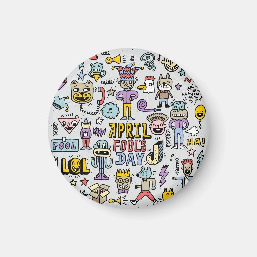 エイプリルフールカラフル：ドードルセット。 マグネット (正面)