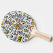 エイプリルフールカラフル：ドードルセット。 卓球ラケット (横)