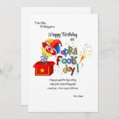 エイプリルフールズデイカード (正面/裏面)