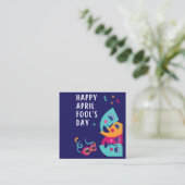 エイプリルフールズデイ紙プレート エンクロージャーカード (スタンド正面)