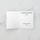 エイプリルフールズデイ誕生日カード カード (内部)