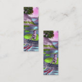 エイプリルフールヴィンテージフランスのはがきブックマーク スキニー名刺 (正面/裏面)