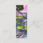 エイプリルフールヴィンテージフランスのはがきブックマーク スキニー名刺 (裏面)