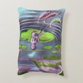 エイプリルフールヴィンテージフランスのはがき アクセントクッション (裏面(縦))