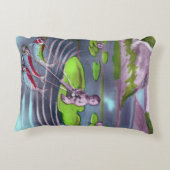 エイプリルフールヴィンテージフランスのはがき アクセントクッション (裏面)