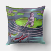 エイプリルフールヴィンテージフランスのはがき クッション (裏面)