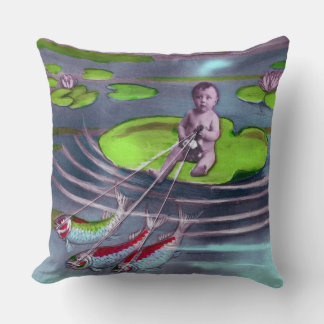 エイプリルフールヴィンテージフランスのはがき クッション