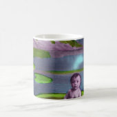 エイプリルフールヴィンテージフランスのはがき コーヒーマグカップ (中央)