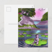 エイプリルフールヴィンテージフランスのはがき シーズンポストカード (正面/裏面)