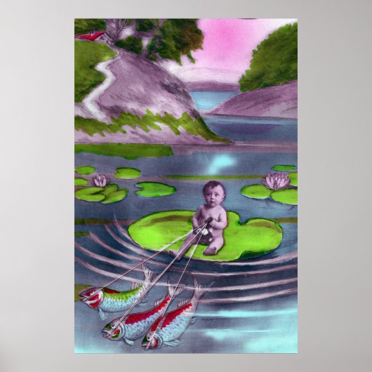 エイプリルフールヴィンテージフランスのはがき ポスター (正面)