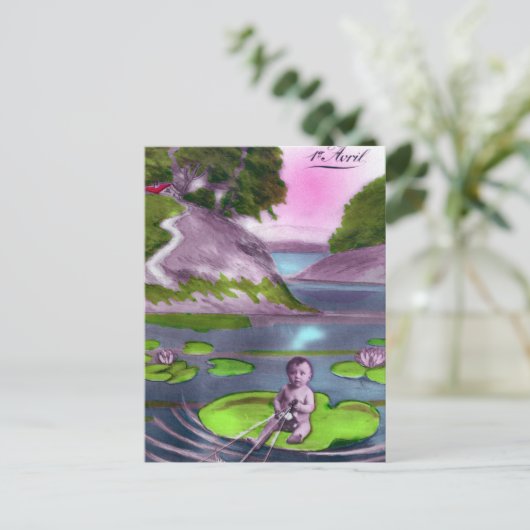 エイプリルフールヴィンテージフランスのはがき ポストカード (スタンド正面)