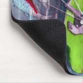 エイプリルフールヴィンテージフランスのはがき マウスパッド (コーナー)