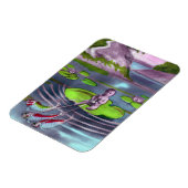 エイプリルフールヴィンテージフランスのはがき マグネット (左側)