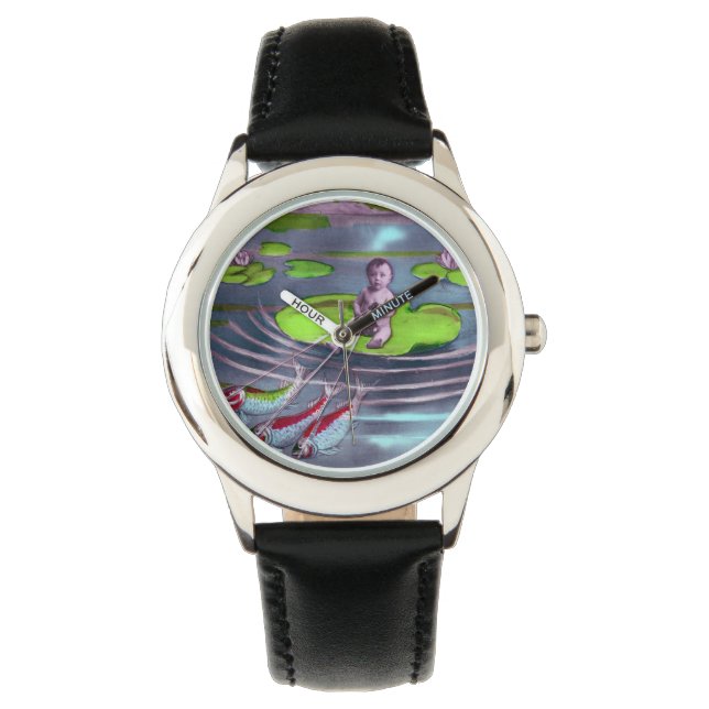 エイプリルフールヴィンテージフランスのはがき 腕時計 (正面)