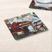 エイプリルフール1943年 スクエアペーパーコースター (アングル)