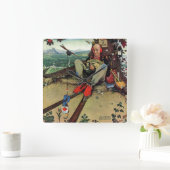 エイプリルフール1945年 スクエア壁時計 (ホーム)