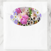 エイプリルブーケ 楕円形シール (バッグ)