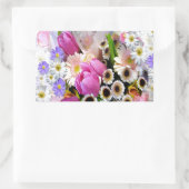エイプリルブーケ 長方形シール (バッグ)