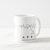 エイプリルペプチド名mug コーヒーマグカップ (正面右)
