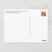 エイプリルマッカラムによるバタフライウィングス ポストカード (裏面)