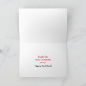 エイプリルユーモアのあるフールカード カード (内部)