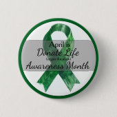 エイプリル寄贈ライフオルガン寄贈認識度月 缶バッジ (正面)