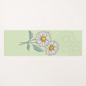 エイプリル誕生フラワーデイジーインスパイア-フローラ ヨガマット (正面(横))