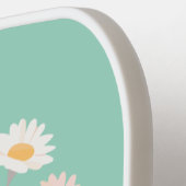 エイプリル誕生フラワー名前をカスタムする ピックルボールラケット (左詳細)