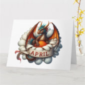 エイプリル誕生日カード カード (黄色い花)