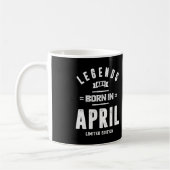 エイプリル誕生日ギフト生まれレジェンドは4月 コーヒーマグカップ (左)