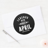 エイプリル誕生日ギフト生まれレジェンドは4月 ラウンドシール (封筒)