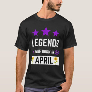 エイプリル誕生日引用文必須 Tシャツ