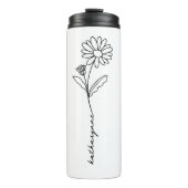 エイプリル誕生日月花デイジー タンブラー (正面)