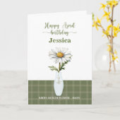 エイプリル誕生日誕生月花デイジー カード (黄色い花)