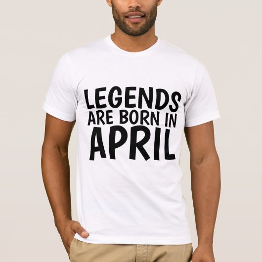 エイプリル誕生日Tシャツ Tシャツ (正面)
