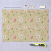 エイプリル誕生月フラワーズデイジースイートピー 薄葉紙 (クラフト)