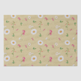 エイプリル誕生月フラワーズデイジースイートピー 薄葉紙