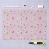 エイプリル誕生月フラワーズデイジースイートピー 薄葉紙 (クラフト)