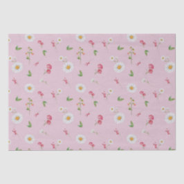 エイプリル誕生月フラワーズデイジースイートピー 薄葉紙