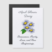 エイプリル誕生月花デイジーフレッシュとシンプル (正面/裏面)