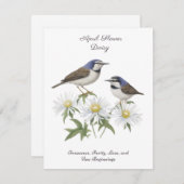 エイプリル誕生月花デイジー大切な誕生日 (正面/裏面)