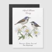 エイプリル誕生月花デイジー大切な誕生日 (正面/裏面)